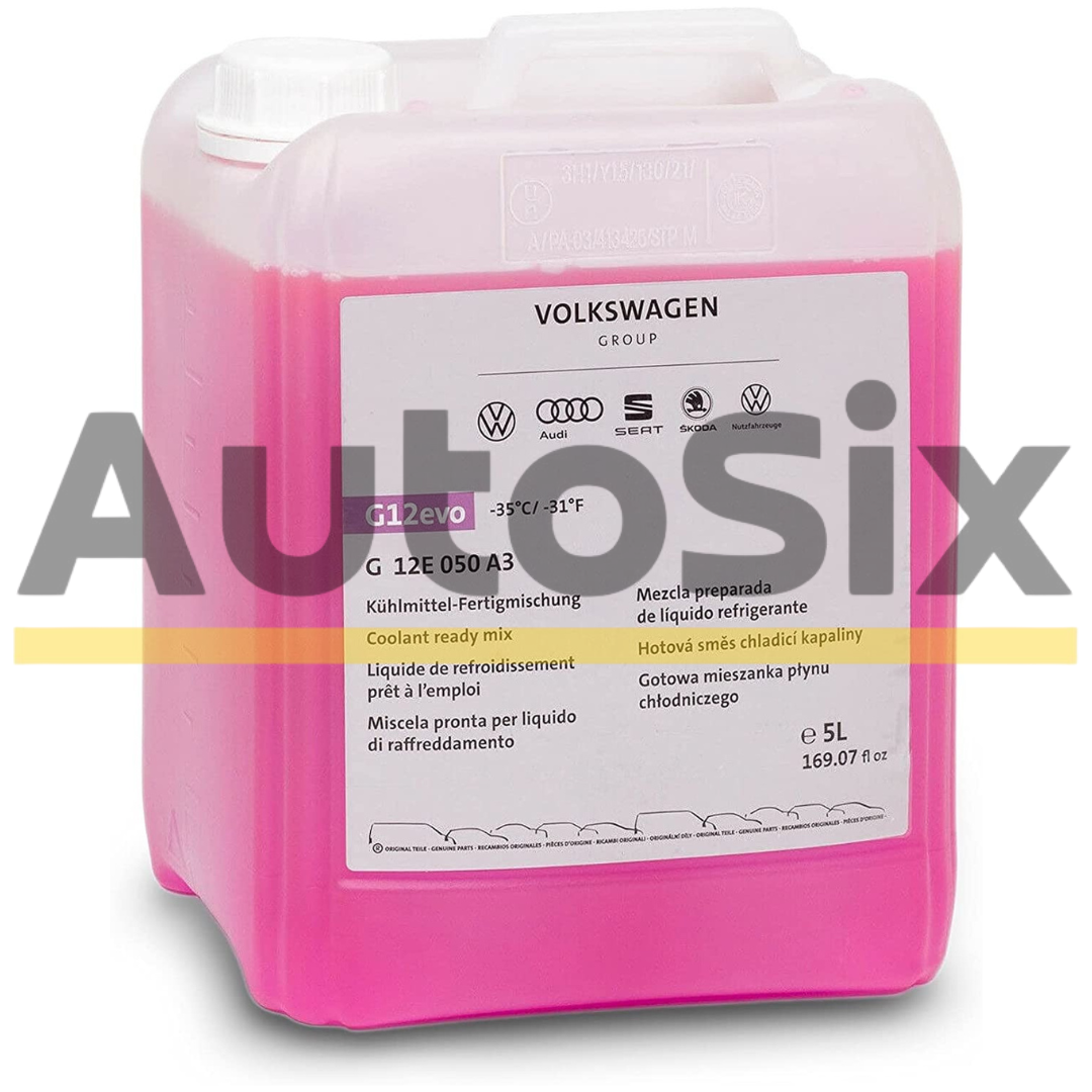 Antigel Original Volkswagen G12 EVO, Readymix -35°C, 5L – G12E050A3 (Nediluabil)