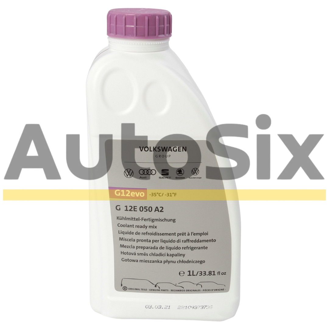 Antigel Original Volkswagen G12 EVO, Readymix -35°C, 1L – G12E050A2 (Nediluabil)