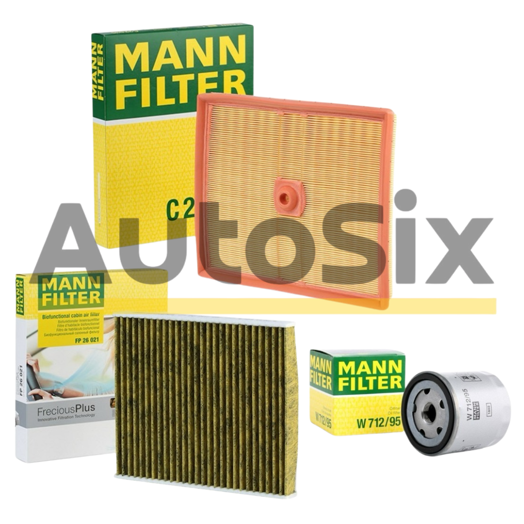 Pachet Revizie Filtre MANN-FILTER VW Polo VI 1.0 TSI / 1.0 TGI – C22035 + W712/95 + FP26021