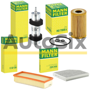 Pachet Revizie Filtre MANN-FILTER pentru Audi A4 B8 / A5 8T / Q5 8R 2.0 TDI (177 CP) – Cod Motor CGLC – C 32 130 + CUK 2450 + HU 7008 Z + WK 6003