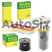 Pachet Revizie Filtre MANN-FILTER pentru Dacia Duster 1.5 dCi 4x4 (HSMC, HSMD) 2010–2018 – Filtru Ulei + Aer + Habitaclu + Combustibil