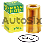 MANN-FILTER HU 7010 z – Filtru Ulei pentru Mercedes-Benz, Infiniti, Jeep, Dodge (Inserție cu Etanșare Inclusă)