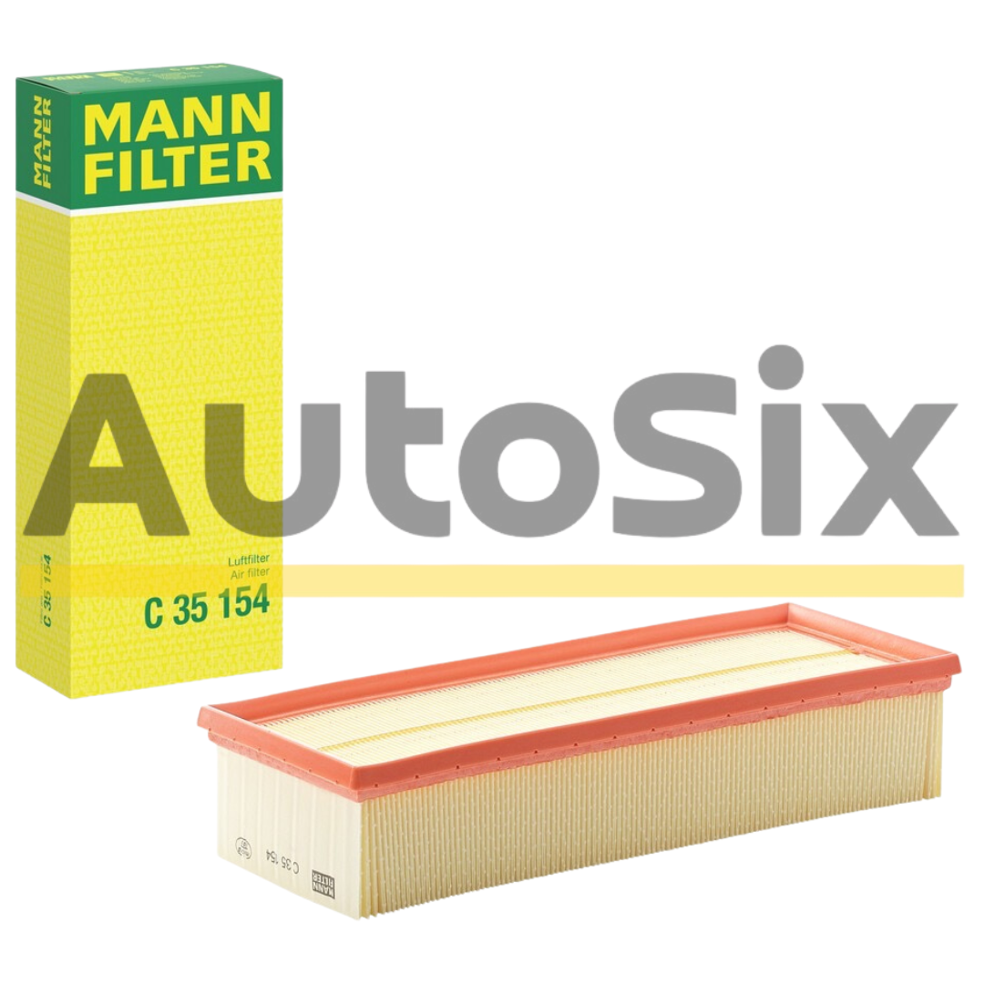 MANN-FILTER C 35 154 – Filtru Aer pentru Audi, VW, Skoda, Seat (Inserție Filtru 345×136×70 mm)