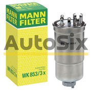 MANN-FILTER WK 853/3 x – Filtru combustibil pentru Audi, VW, Skoda, Seat (motoare diesel grup VAG)