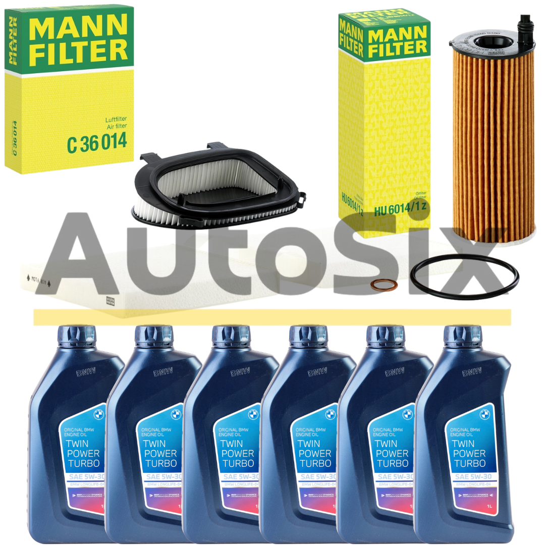 Pachet Revizie BMW X3 F25 – 18d / 20dX – motor N47N Ulei BMW Twin Power Turbo 5W-30 LL-04 + Filtre MANN-FILTER