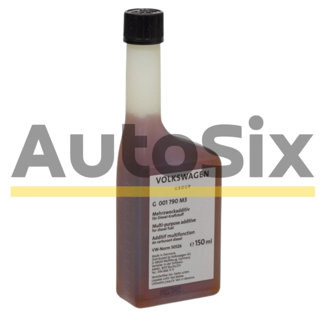 Aditiv motorină original Volkswagen Group 150 ml – curățare injectoare & cameră ardere, lubrifiere sistem alimentare (G001790M3 / VW Norm 50226) – Audi, Seat, Skoda, VW, Porsche