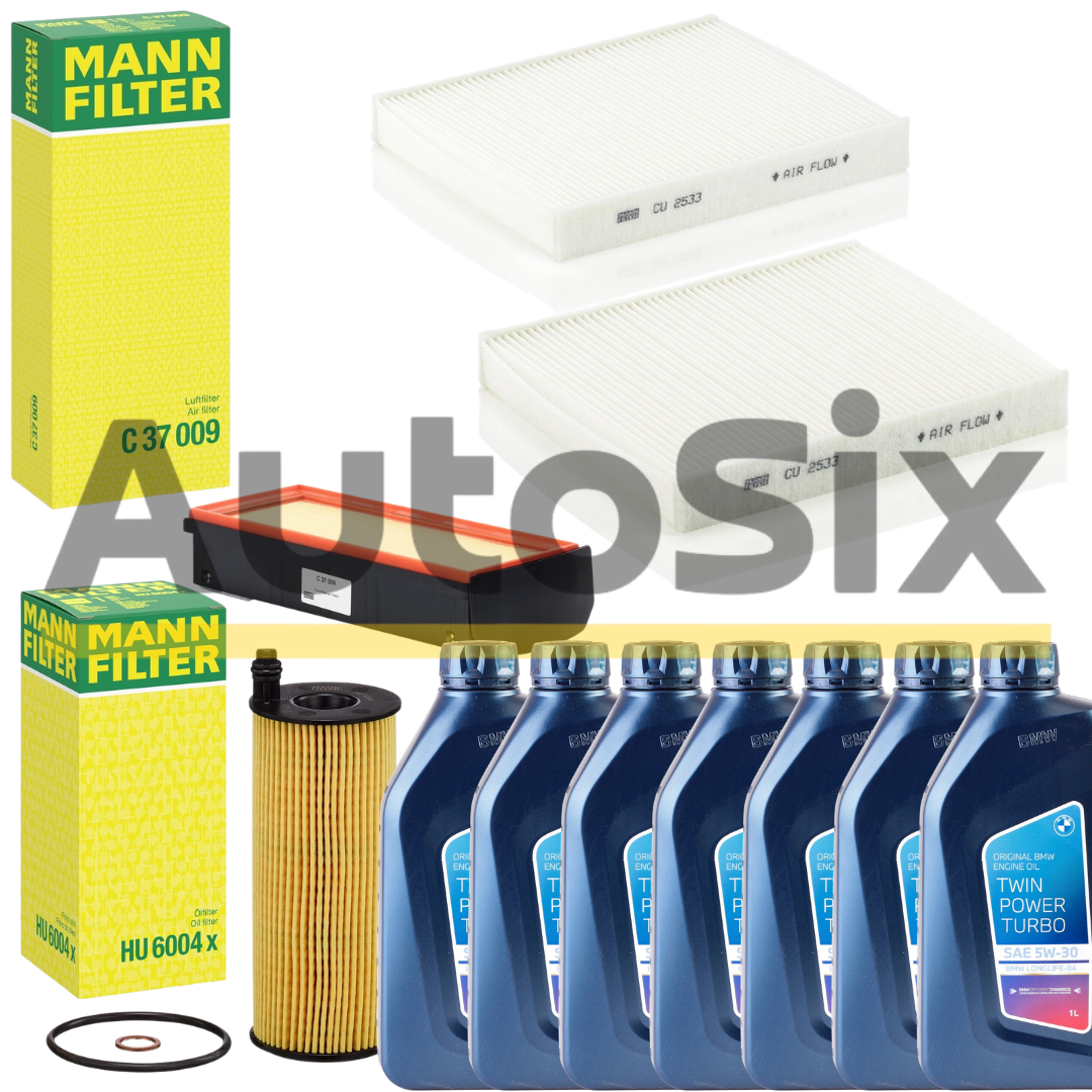 Pachet Revizie BMW Seria 6 F06 / F12 / F13 – 640d / 640d xDrive – motor N57Z Ulei BMW Twin Power Turbo 5W-30 LL-04 + Filtre MANN-FILTER