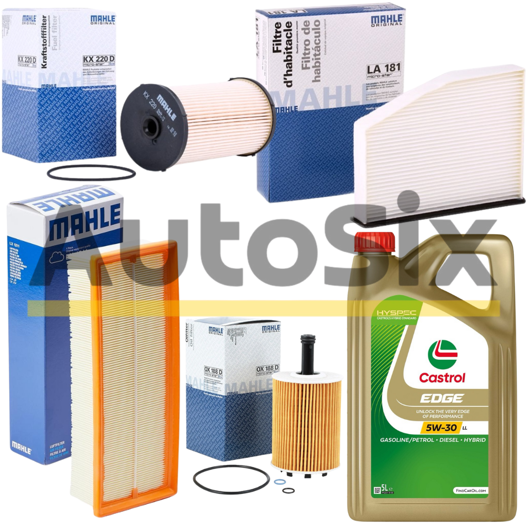 Pachet Revizie Castrol + Filtre Mahle pentru Grupul VAG Compatibil VW / Audi / Skoda / Seat – 1.9 TDI & 2.0 TDI