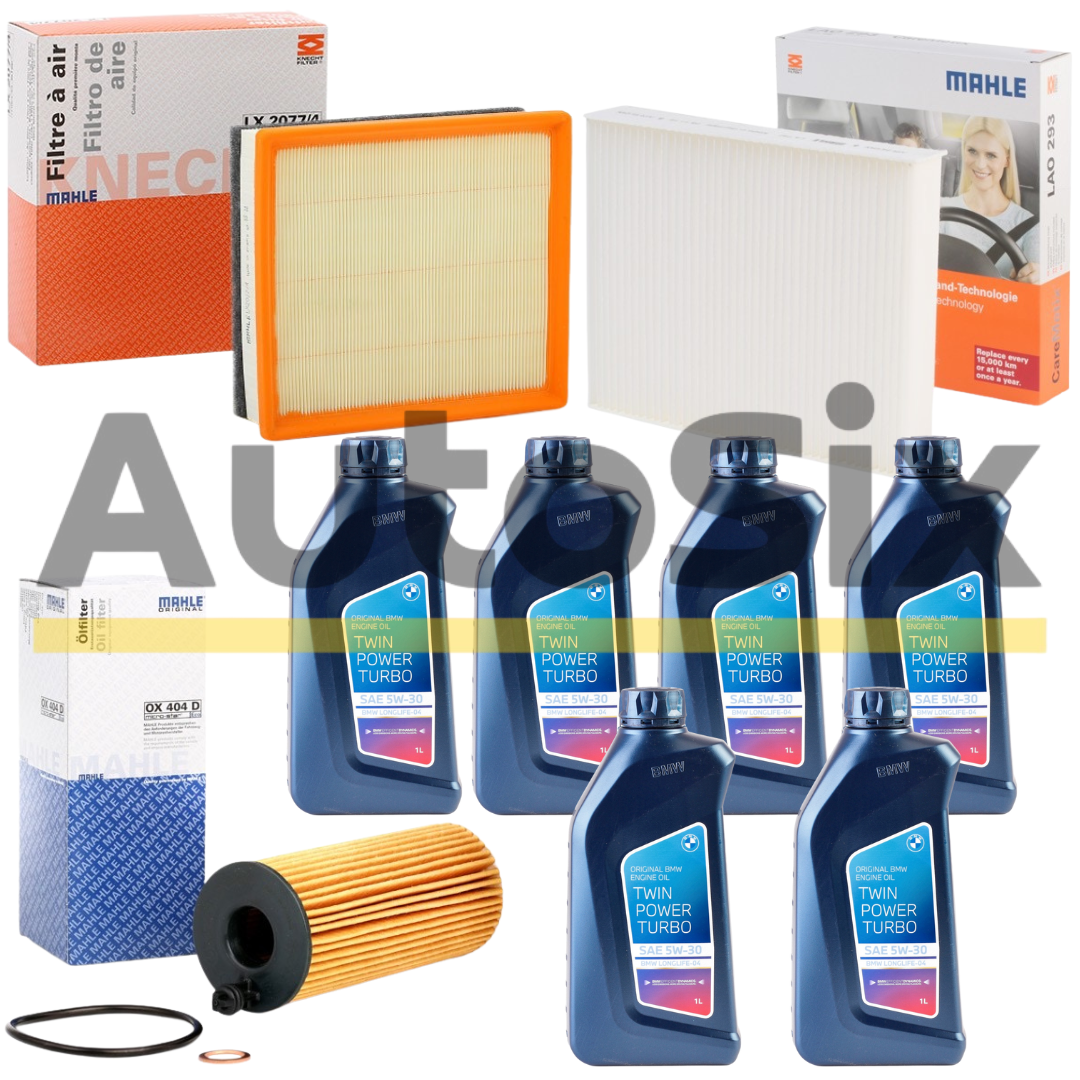 Pachet Revizie Ulei + Filtre Mahle pentru BMW Seria 3/4 (F30, F31, F34 GT, F36) – 318d 320d 325d xDrive – motoare N47D20C, N47N, N47S1 – BMW 5W30 LL-04