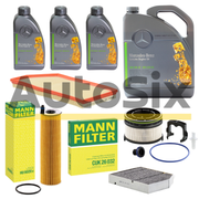 Pachet Revizie Ulei Mercedes-Benz 5W30 MB 229.52 8L + Filtre MANN-FILTER pentru Mercedes GLE / GLE Coupé W167 350d – 272CP
