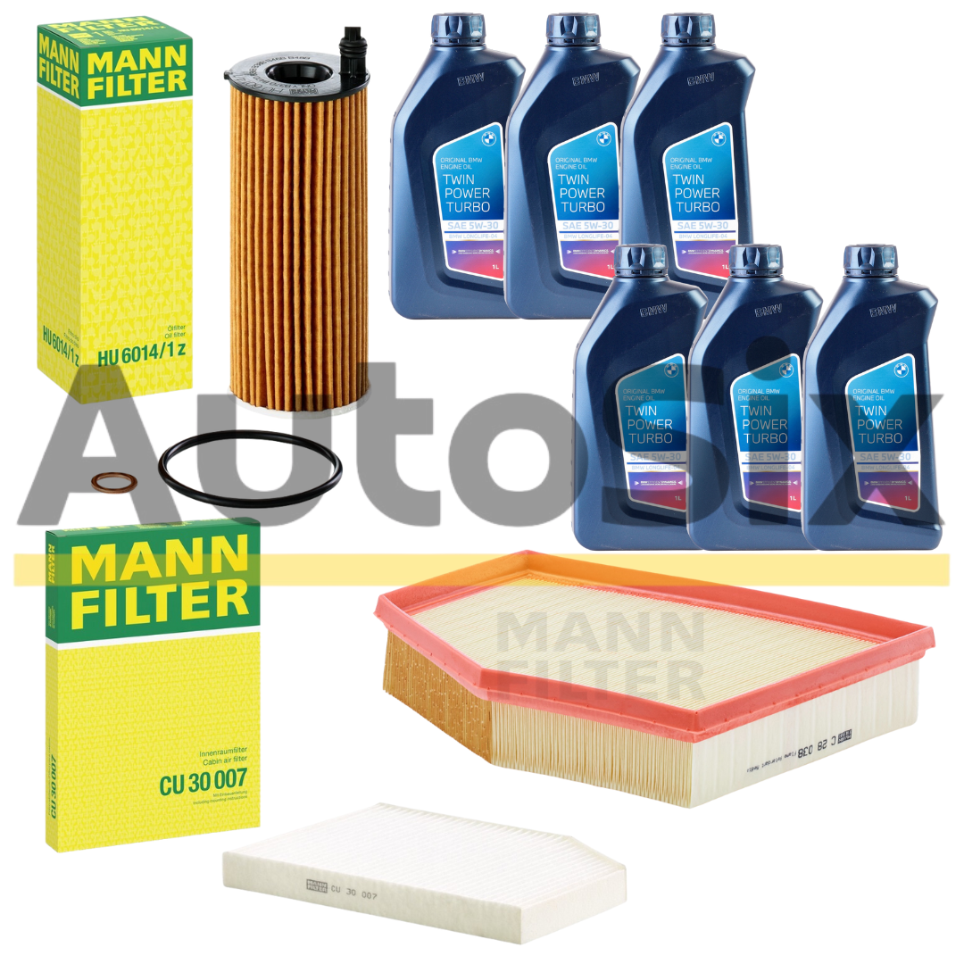 Pachet Revizie Ulei BMW Longlife-04 + Filtre MANN pentru BMW X3 G01 xDrive30i / xDrive30e (PHEV) și BMW X4 G02 xDrive30i – Motorizări B47, B48