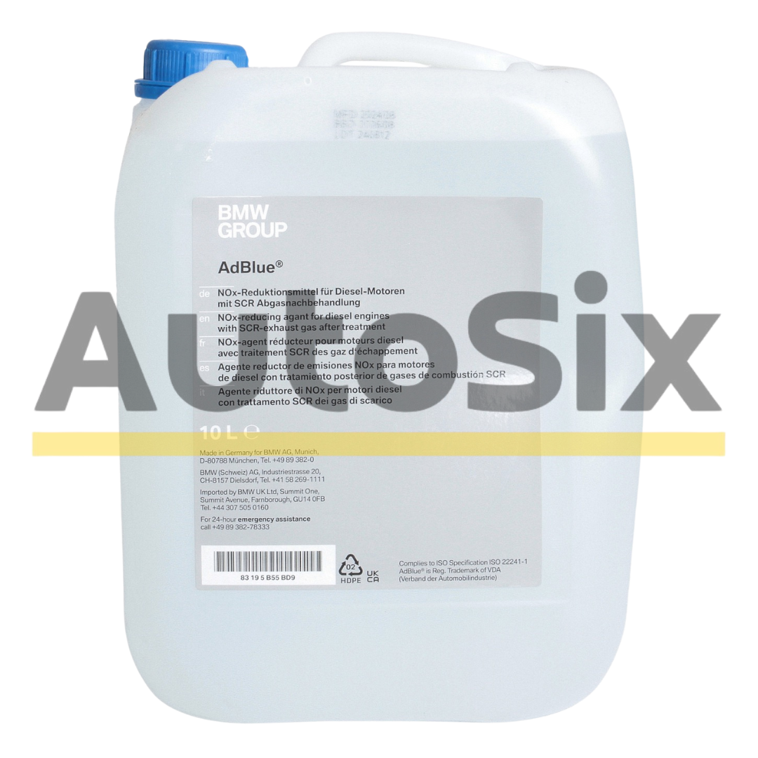 Soluție AdBlue BMW Original 10L – 83195B55BD9 – Diesel Exhaust Fluid (DEF)