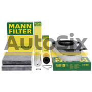 Pachet Revizie Filtru Aer + Polen + Ulei + Combustibil Mann Filter BMW Seria 5 F11 2010–2017 518d / 520d / 525d – C51001 + CUK2533-2 + HU6004X + WK5002X