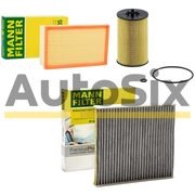 Pachet Revizie Filtre MANN-FILTER VW Golf 7 (5G1/BQ1/BE1/BE2) 2.0 TDI 2012–2020 HU7020z + C30005 + FP26009